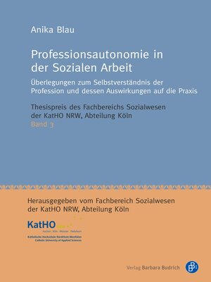 cover image of Professionsautonomie in der Sozialen Arbeit